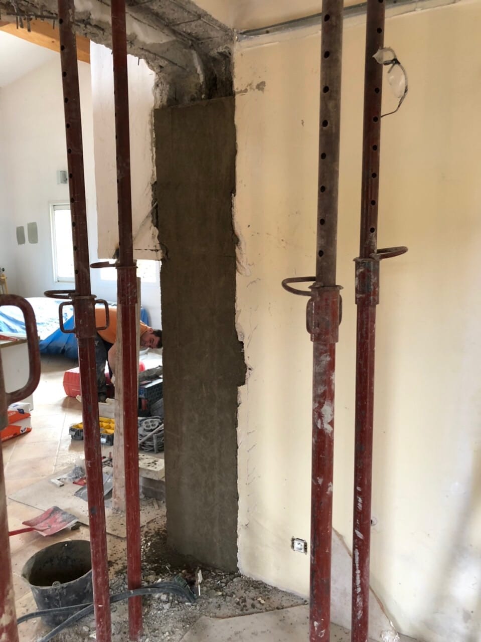 Renforts structurels pour l’ouverture d’un mur porteur