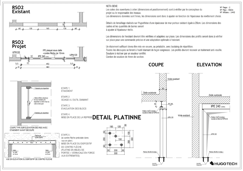 Load-bearing walls - Enlarging glazed openings in the load-bearing walls of a villa in Saint-Jean Cap Ferrat.
