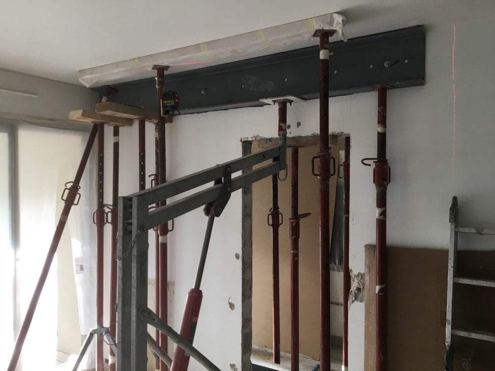 Agrandissement d’une porte dans le mur porteur à Marseille