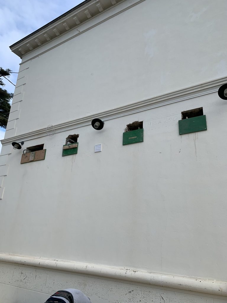 Ouverture des fenêtres dans le mur de façade, renforcement par IPN à la Roquette-Sur-Siagne - Structure métallique