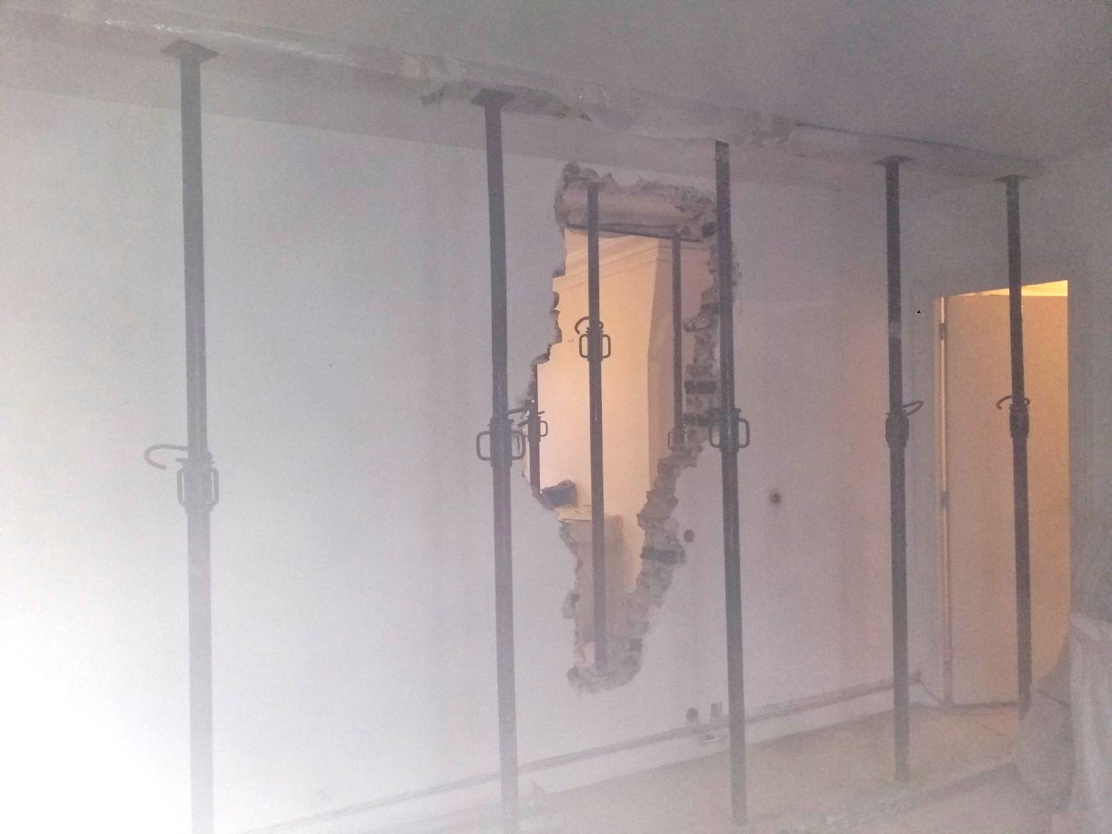 Création d'une ouverture dans un mur porteur à Paris 18ème - Agrandissement d'une baie