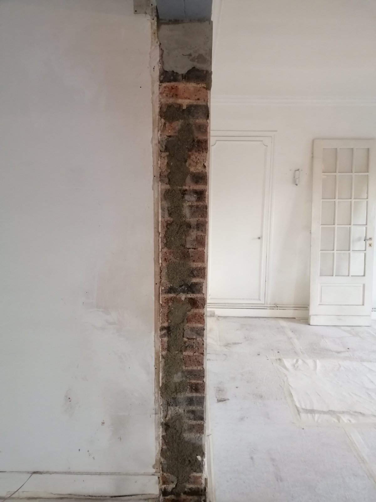 Création d'une ouverture dans un mur porteur à Paris 18ème - Agrandissement d'une baie