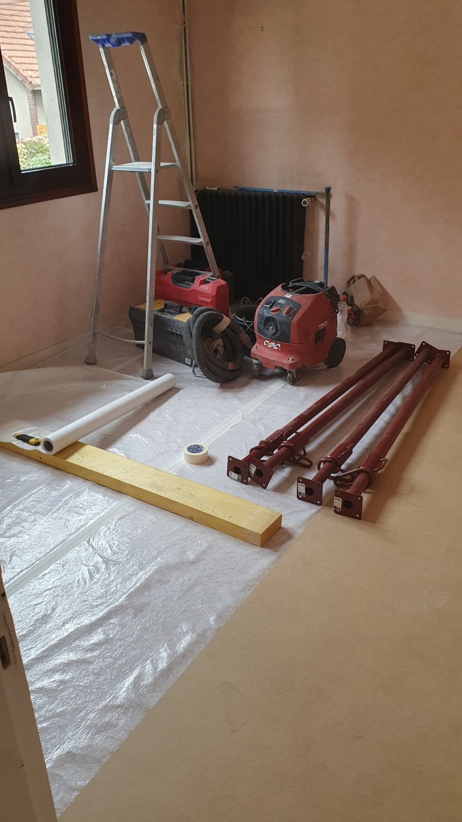 Ouverture de mur de refend au R+1. Renforcement par structure métallique à La Seyne-sur-Mer. - Murs porteurs