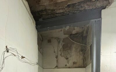 Agrandissement d’une porte dans un mur porteur à Juan-les-Pins. Installation d’un IPN