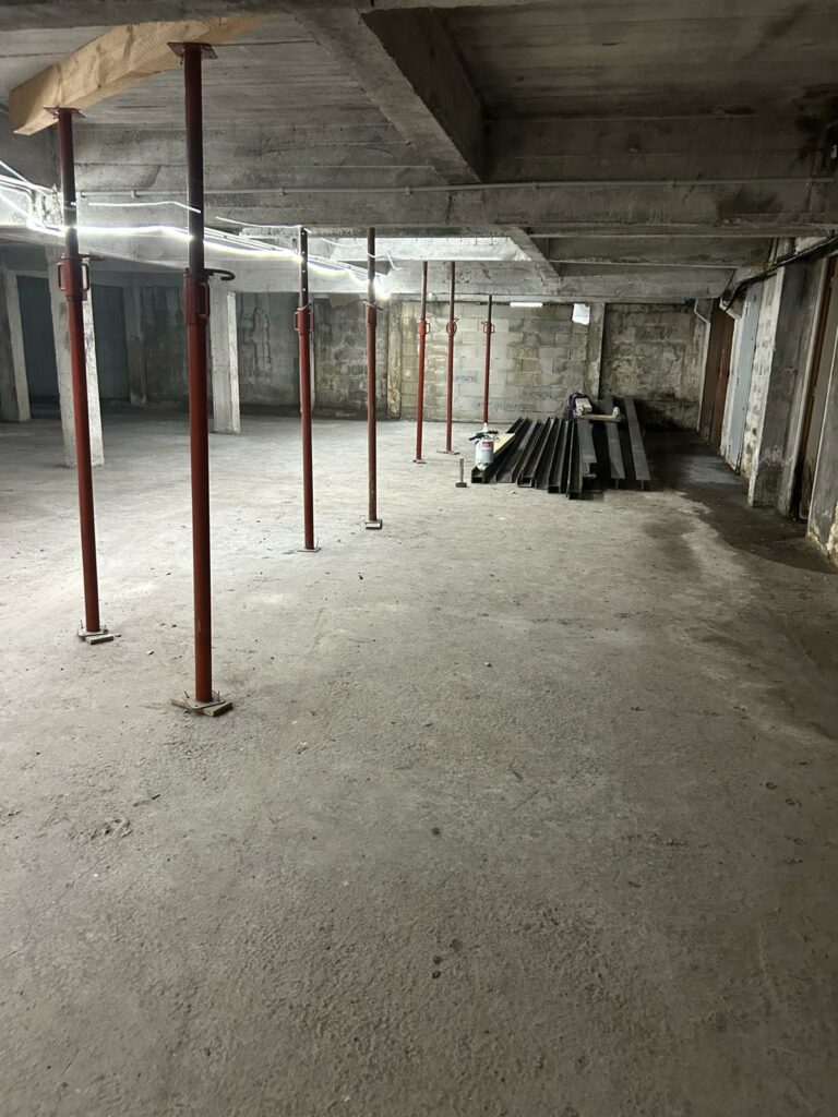 Renforcement de plancher par structure métallique à Nice - Renforcement des poutres
