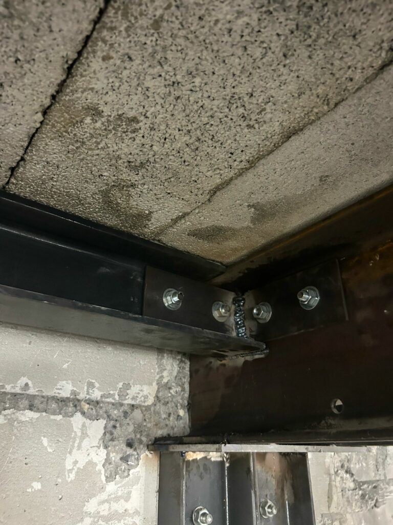 Renforcement de plancher par structure métallique à Nice - Renforcement des poutres