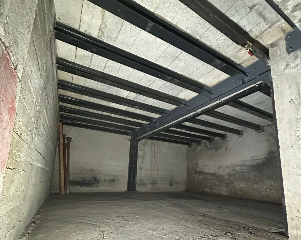 Renforcement de plancher par structure métallique à Nice - Renforcement des poutres