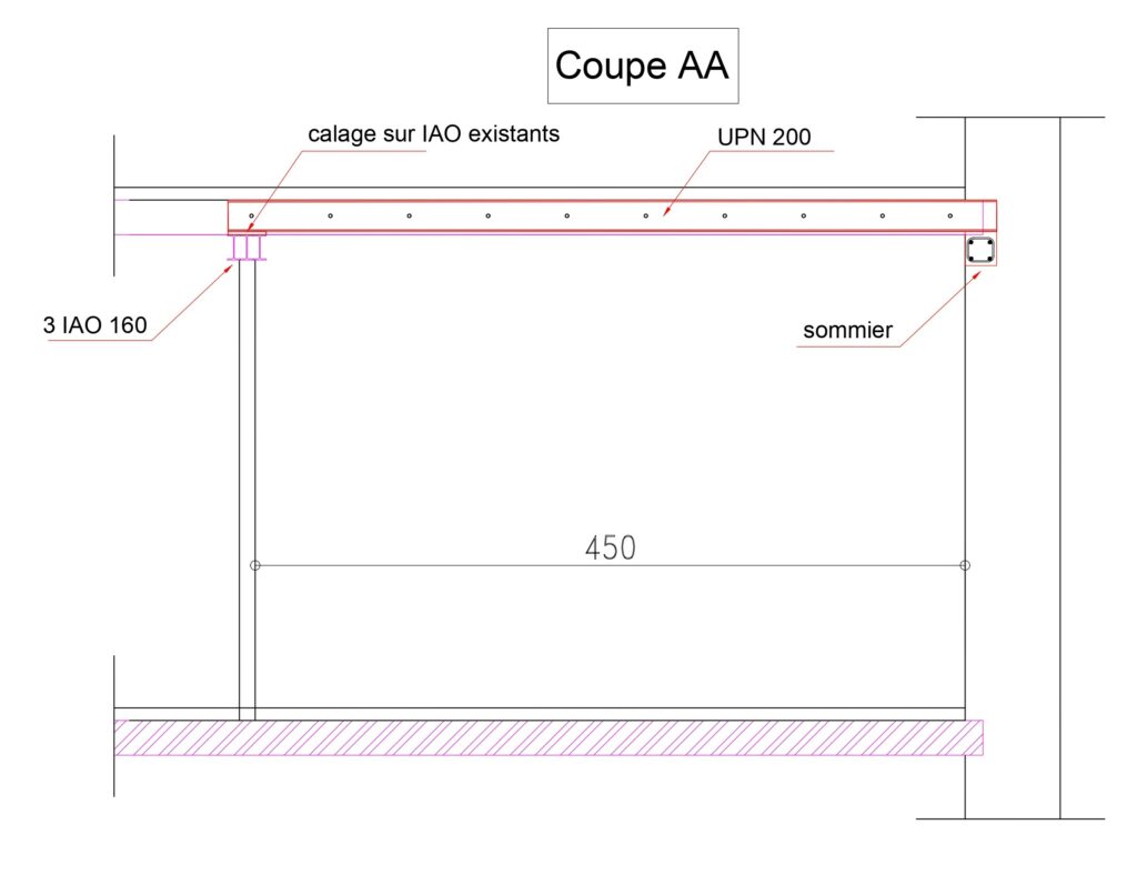 Reprise d’une poutre en bois suite à la suppression d’une cloison à Cannes - Ouverture et Démolition de Murs Porteurs Reprise d’une poutre en bois suite à la suppression d’une cloison à Cannes - Renforcement des poutres
