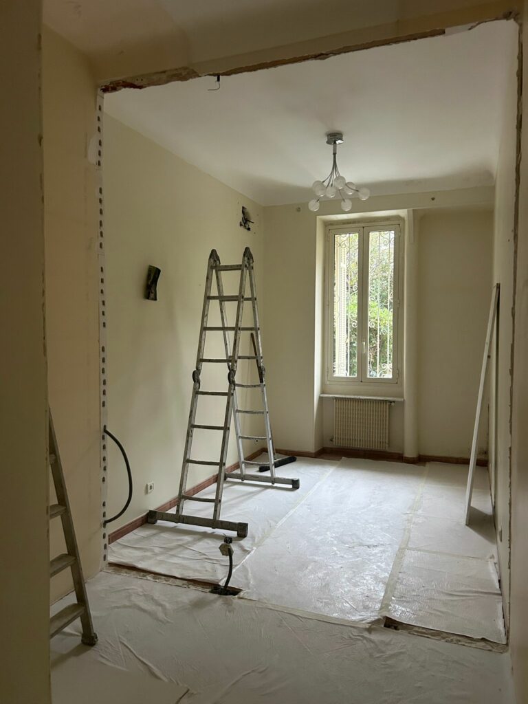 Renforcement structurel après démolition de cloisons porteuses à Cagnes sur Mer 06800 - Agrandissement d'une baie