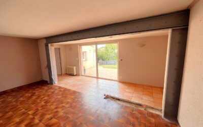 Agrandissement d’une ouverture dans un mur porteur — renforcement par structure métallique, réalisation à Grasse