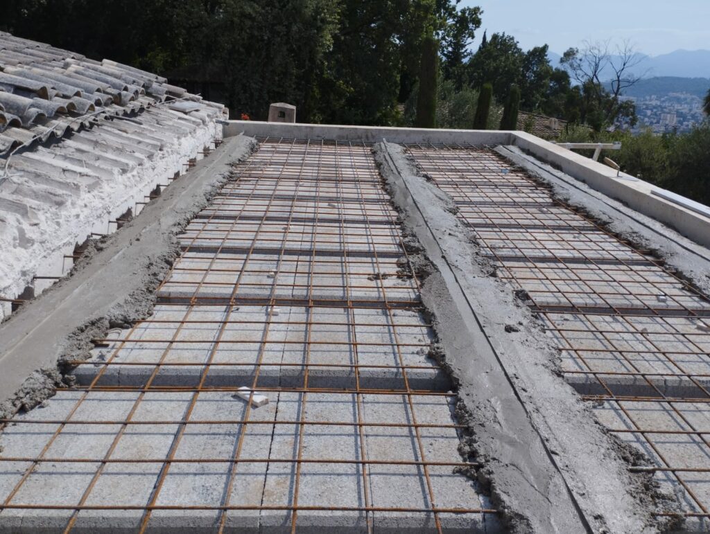 Création d'une terrasse béton armé à Mouans-Sartoux 06370 - Extension terrasse