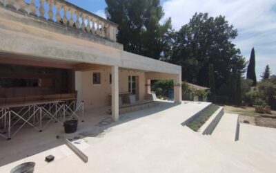 Création d’une terrasse béton armé à Mouans-Sartoux 06370