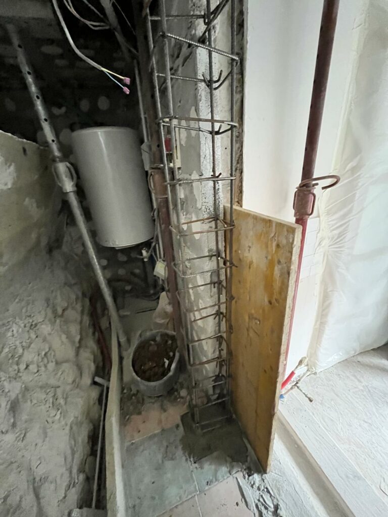 Création d’une ouverture dans mur porteur avec renfort structurel à Vallauris - Murs porteurs