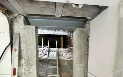 Création d’une ouverture dans mur porteur avec renfort structurel à Vallauris