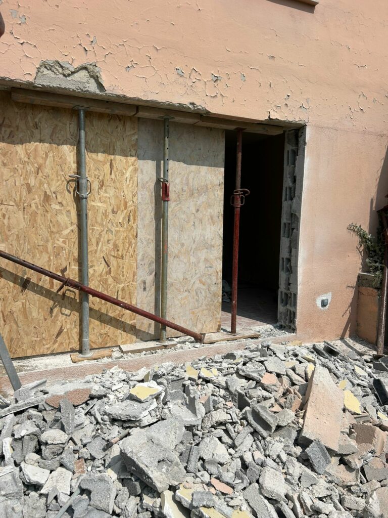 Agrandissement d’ouverture en façade à Villefranche-sur-Mer - Agrandissement d'une baie