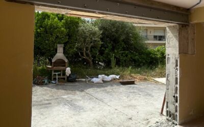 Agrandissement d’ouverture en façade à Villefranche-sur-Mer