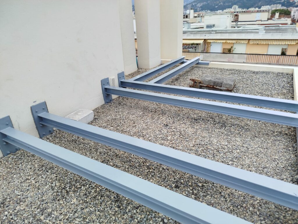Création de structure métallique pour climatisation à Villeneuve-Loubet - Structure métallique