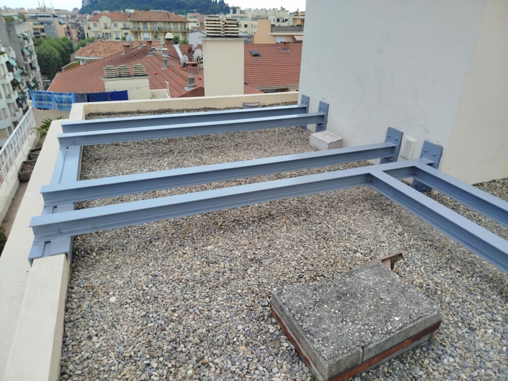 Création de structure métallique pour climatisation à Villeneuve-Loubet - Structure métallique