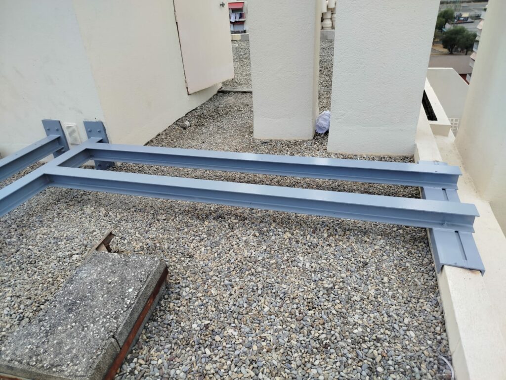 Création de structure métallique pour climatisation à Villeneuve-Loubet - Structure métallique