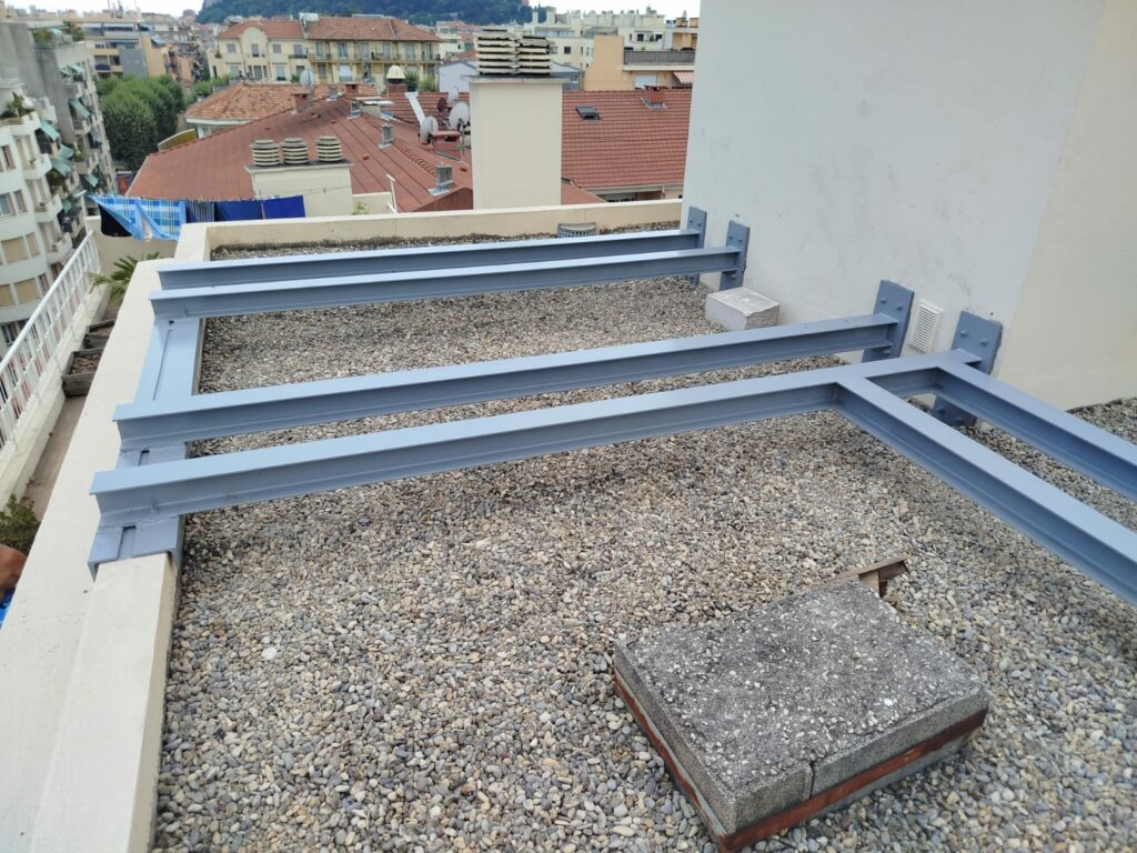 Création de structure métallique pour climatisation à Villeneuve-Loubet - Structure métallique