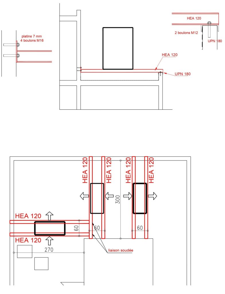 Création de structure métallique pour climatisation à Villeneuve-Loubet - Structure métallique