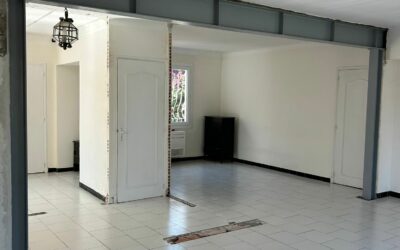 Agrandissement d’une ouverture dans un mur porteur à Grasse avec renforcement par structure métallique