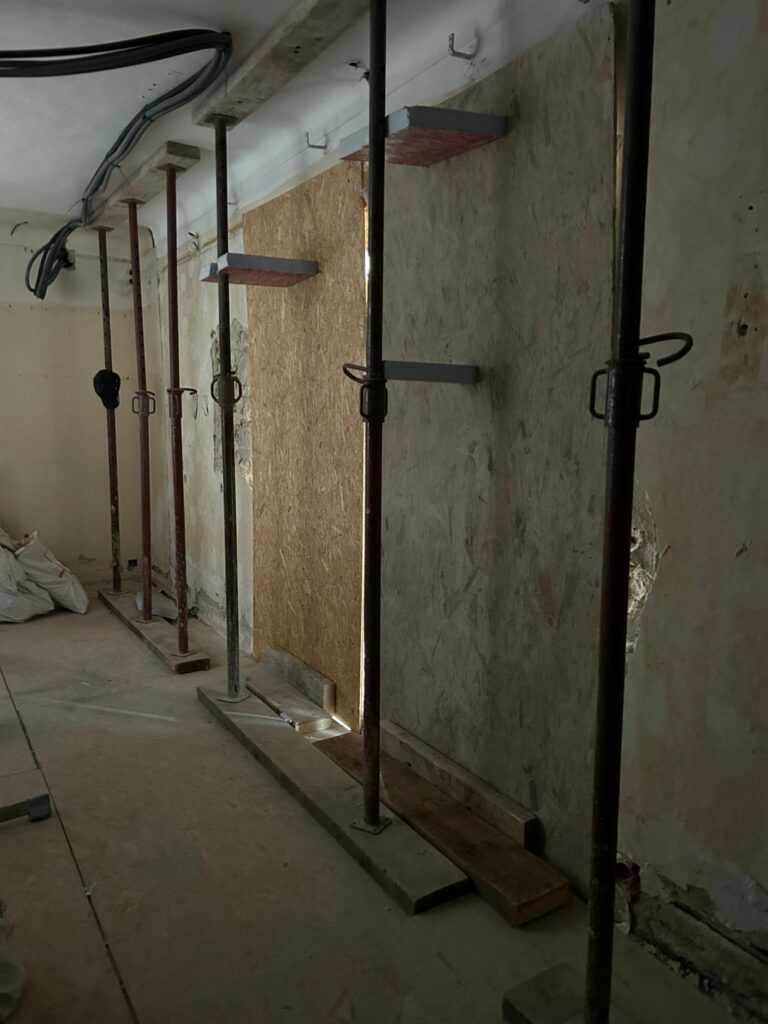 Nouvelle réalisation OMPT GROUPE : agrandissement d’une ouverture dans un mur porteur à Cannes - Agrandissement d'une baie