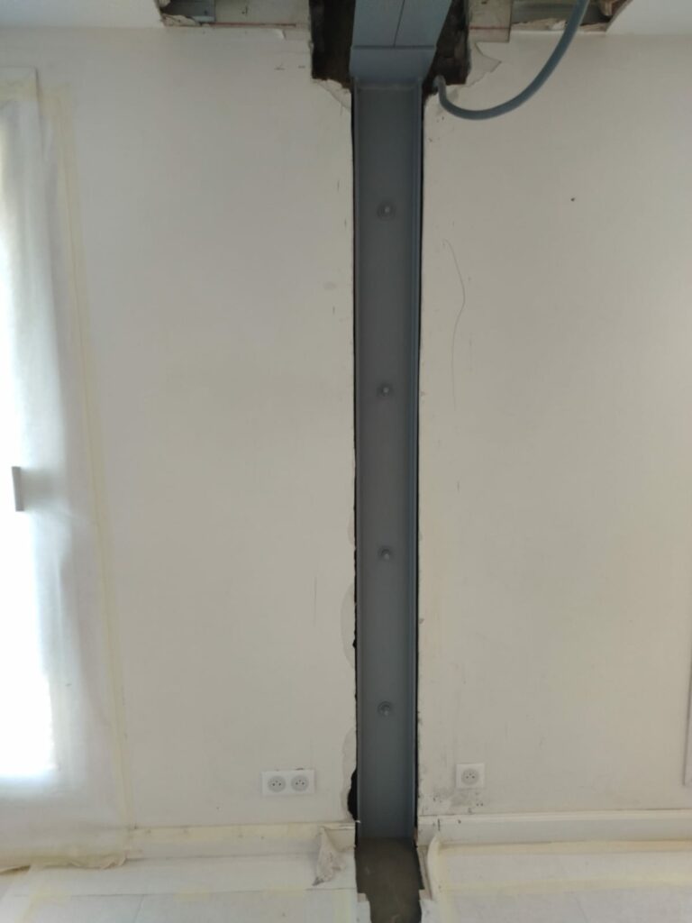 Création d’une ouverture dans un mur porteur en béton armé à Peymeinade - Démolition des Murs porteurs