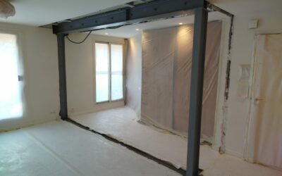 Création d’une ouverture dans un mur porteur en béton armé à Peymeinade