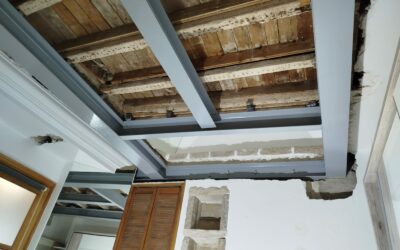 Reprise de plancher bois suite à affaissement à Fréjus
