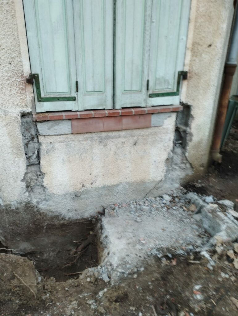 Reprise en sous-œuvre des fondations à Vallauris - Reprise fondtions