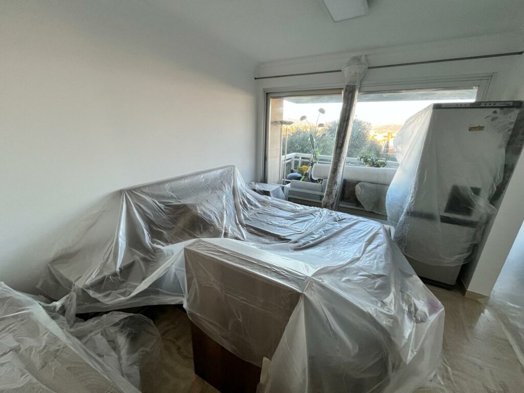 Ouverture mur porteur Mougins – Découpe mur béton armé & renforcement par moisage UPE - Agrandissement d'une baie