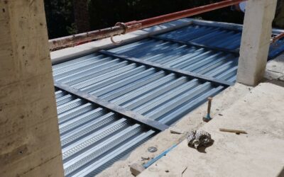 Création de terrasse avec plancher collaborant à Vallauris