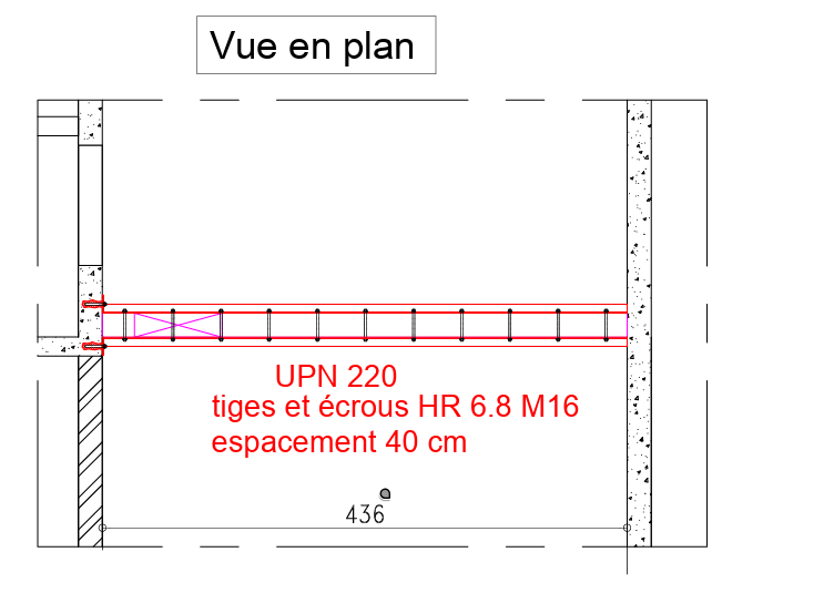 Reprise en urgence d’une poutre en béton armé accidentellement sectionnée à Grasse (06130) - Renforcement des poutres