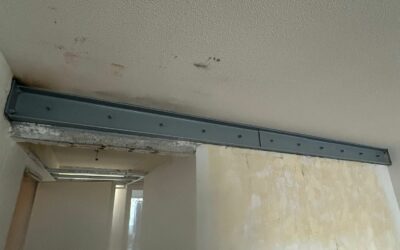 Reprise en urgence d’une poutre en béton armé accidentellement sectionnée à Grasse (06130)