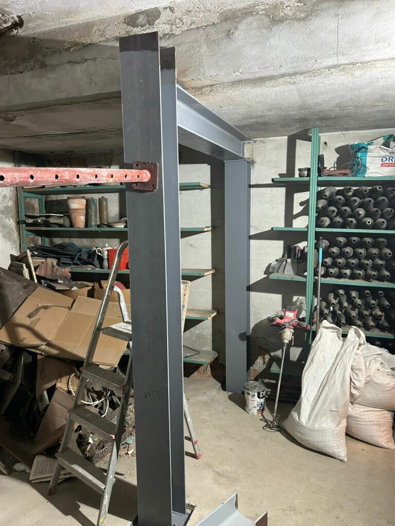 Reprise d’un plancher haut de caves avec renforcement par structure métallique à Roquebrune-Cap-Martin - Reprise de plancher