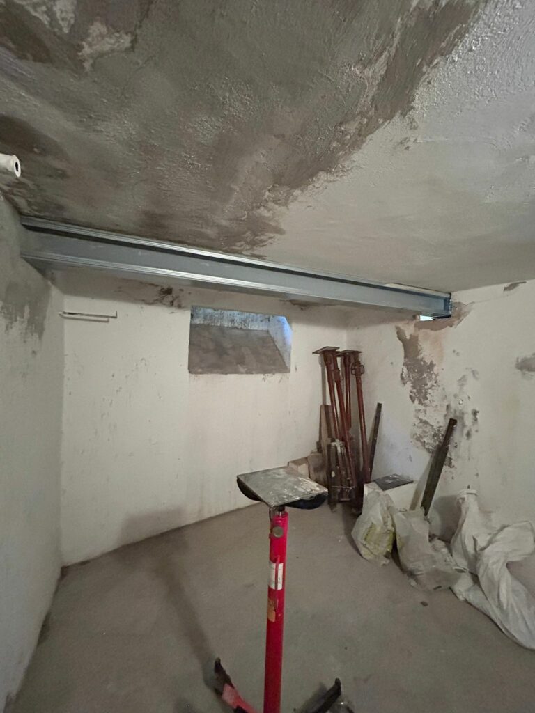 Reprise d’un plancher haut de caves avec renforcement par structure métallique à Roquebrune-Cap-Martin - Reprise de plancher