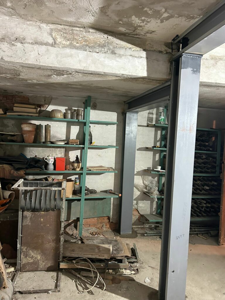 Reprise d’un plancher haut de caves avec renforcement par structure métallique à Roquebrune-Cap-Martin - Reprise de plancher