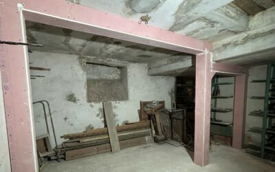 Reprise d’un plancher haut de caves avec renforcement par structure métallique à Roquebrune-Cap-Martin