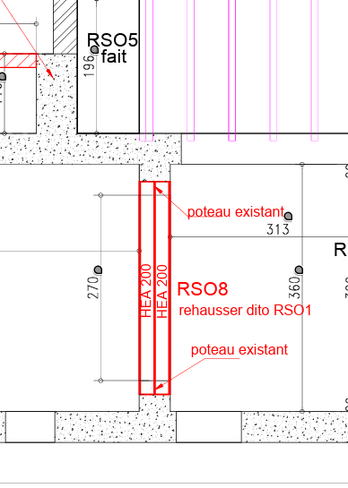 Agrandissement d’ouverture à Antibes. Renforcement par structure métallique - Agrandissement d'une baie