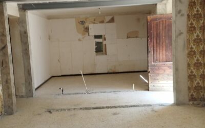 Création de deux grandes ouvertures dans des murs porteurs et renforcement structurel à Valbonne